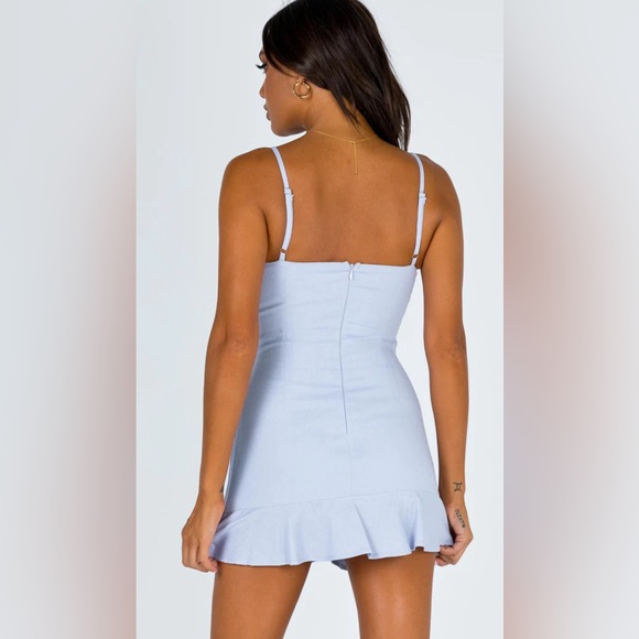 NWT Princess Polly Cottage Hill Mini Dress in baby blue - US 2 - Picture 6 of 15